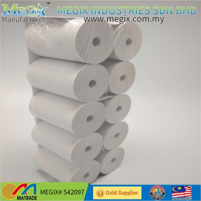 White Color and 100%Virgin Wood Pulp Material Thermal Paper Roll 3 1/8 X 230 2 1/4 X 85 2 1/4 X 230